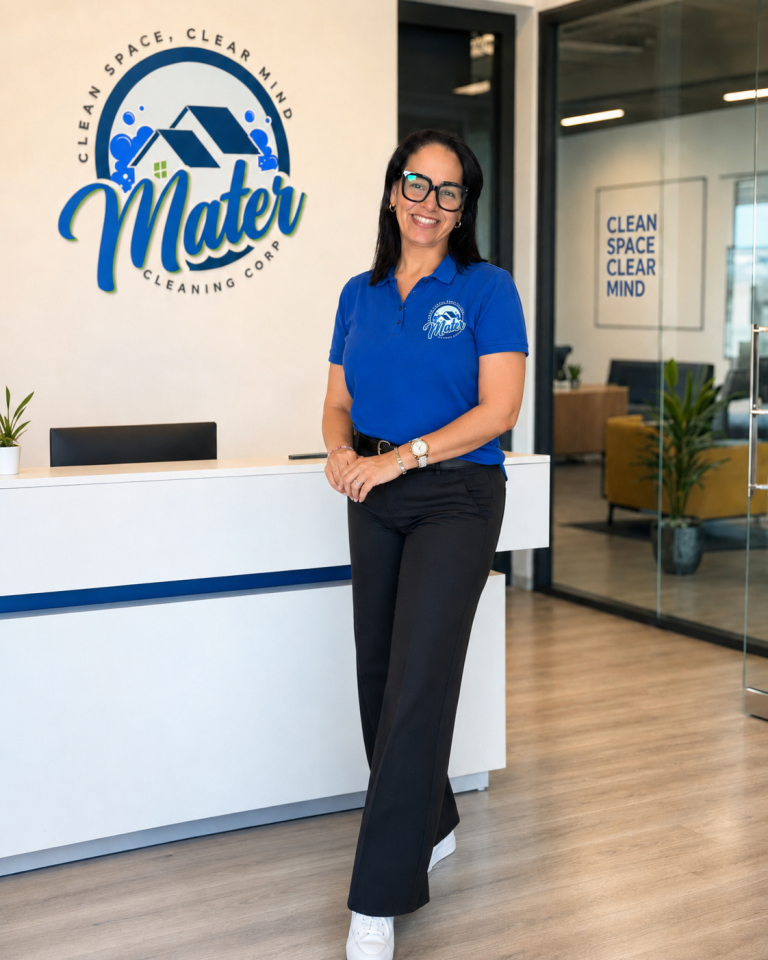 Maria, owner of Mater Cleaning Services
