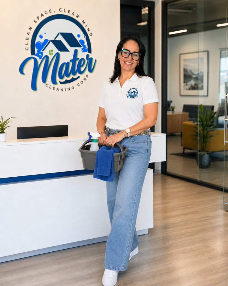 Maria, owner of Mater Cleaning Services