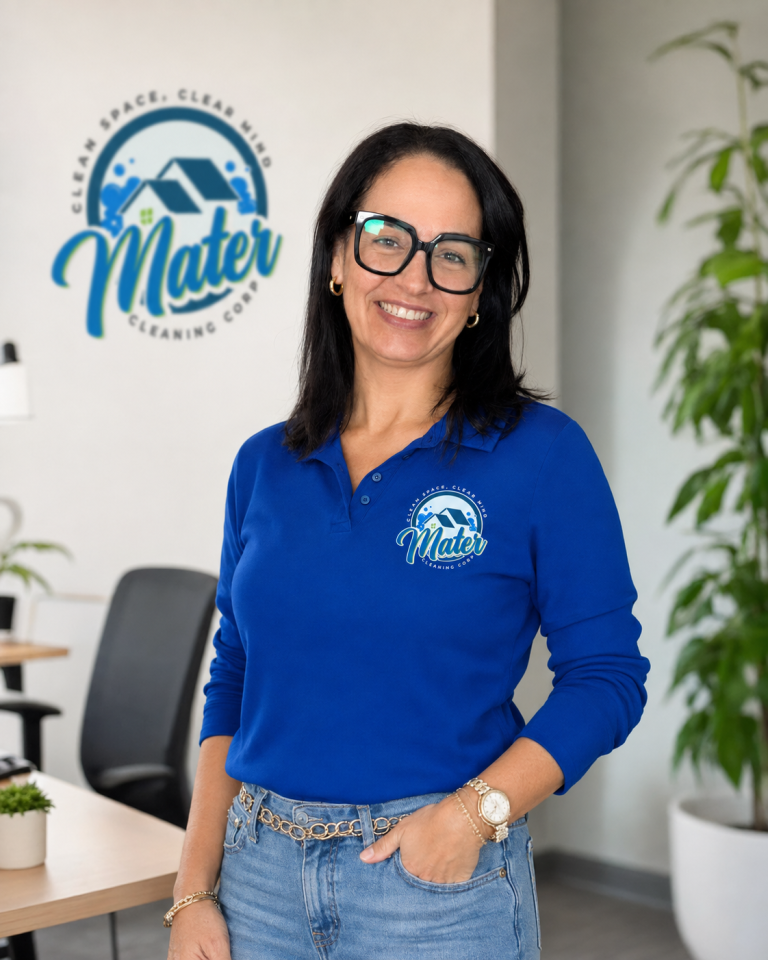Maria, owner of Mater Cleaning Services