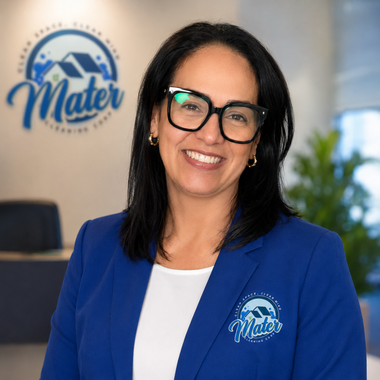 Maria, owner of Mater Cleaning Services