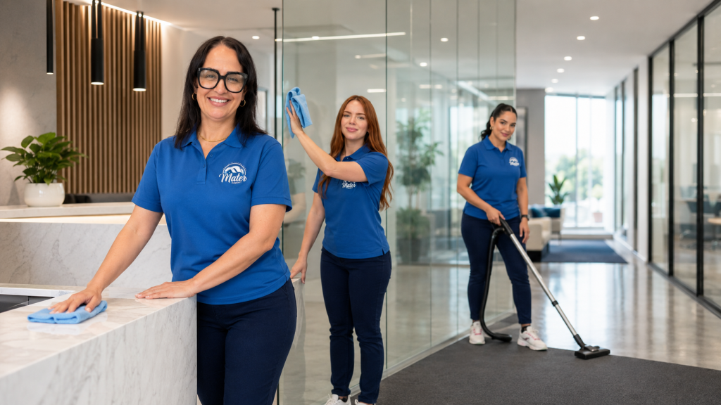 The Mater Cleaning Services cleaning team photographed together